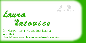 laura matovics business card